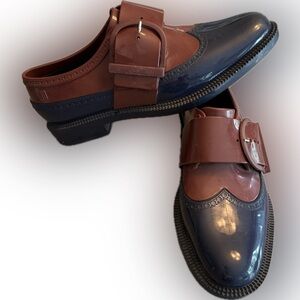 Melissa Jelly Oxfords. Large Buckle. Plastic. Size 9/9.5